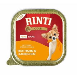 RINTI Gold kutya tálka mini pulyka&nyúl 16x100g
