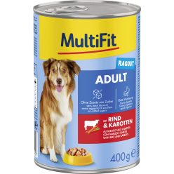 MultiFit kutya konzerv adult marha&sárgarépa 6x400g