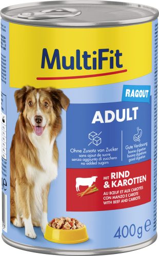 MultiFit kutya konzerv adult marha&sárgarépa 6x400g