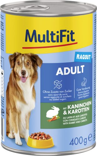 MultiFit kutya konzerv adult nyúl&sárgarépa 6x400g