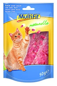 MultiFit Naturelle macska jutalomfalat kacsa 50g
