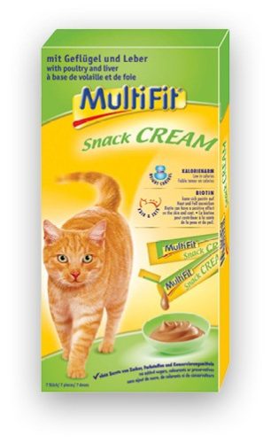 MultiFit Snack Cream macska jutalomfalat májas 7x15g