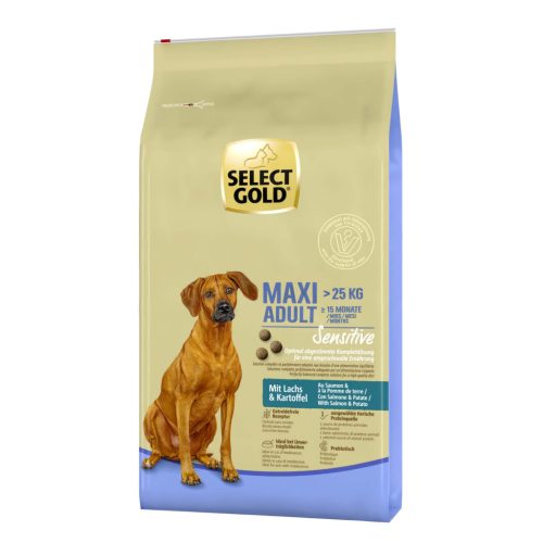 SELECT GOLD Sensitive kutya szárazeledel maxi adult lazac 12kg