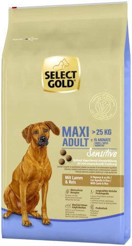 SELECT GOLD Sensitive kutya szárazeledel maxi adult bárány 12kg