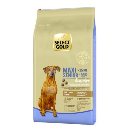SELECT GOLD Sensitive kutya szárazeledel maxi senior bárány 12kg