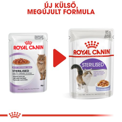 Royal Canin Feline Health Nutrition macska tasak adult Steril jelly 12x85g