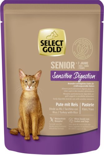 Select Gold Digestion macska tasak senior 12x85g