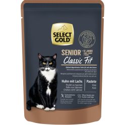 Select Gold macska tasak 12+ senior csirke&lazac 12x85g