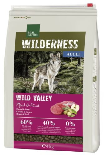 Real Nature Wilderness száraz kutyaeledel adult ló&marha 4kg
