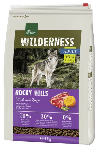 Real Nature Wilderness száraz kutyaeledel mini adult kecske 4kg