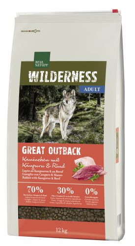 Real Nature Wilderness száraz kutyaeledel adult nyúl&kenguru 12kg