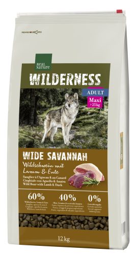 Real Nature Wilderness száraz kutyaeledel maxi adult vaddisznó 12kg