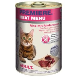 Premiere Meat Menu macska konzerv adult marha&szív 6x400g
