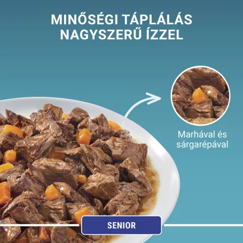 Purina ONE macska tasak MP senior marha&sárgarépa 4x85g