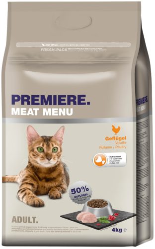 Premiere Meat Menu száraz macskaeledel adult szárnyas 4kg