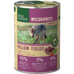  Real Nature Wilderness kutya konzerv adult Mellow Fields bárány&bivaly 6x400g