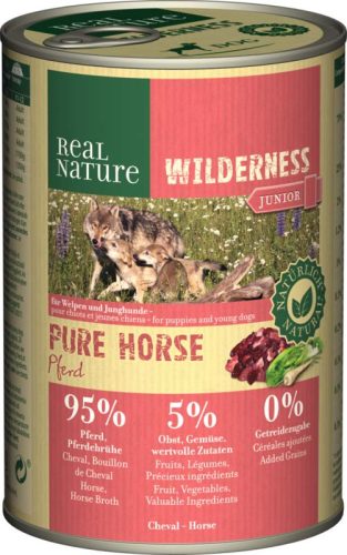 REAL NATURE Wilderness konzerv junior lóhús 6x400g
