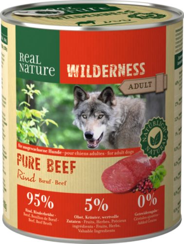 REAL NATURE Wilderness kutya konzerv adult marha 6x800g