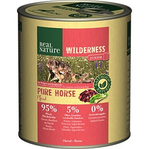 REAL NATURE Wilderness kutya konzerv junior lóhús 6x800g