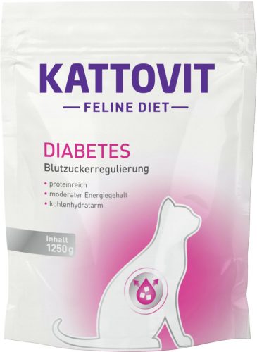 Kattovit Feline Diet tasak macskaeledel diabétesz 1,25kg