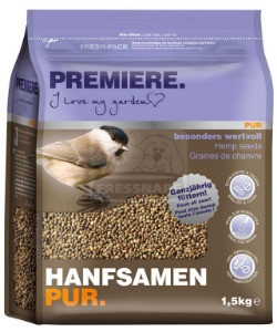 PREMIERE vadmadár eleség kendermag 1,5kg