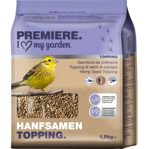 PREMIERE vadmadár eleség kendermag 1,5kg