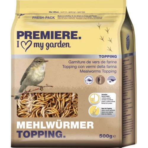 PREMIERE vadmadár eleség szárított lisztkukac 500g
