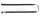 AniOne kutya rövidpóráz Classic nejlon fekete M/1m/20cm