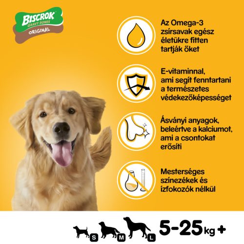 Pedigree Biscrok Gravy Bones kutyakeksz marha 400g