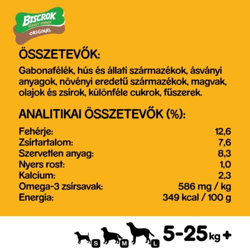 Pedigree Biscrok Gravy Bones kutyakeksz marha 400g