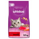 Whiskas száraz macskaeledel marha 14kg