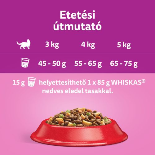 Whiskas száraz macskaeledel marha 14kg