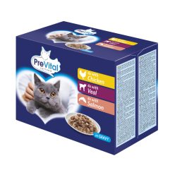   PreVital alutasakos MP adult nedves macskaeledel vitalpack vegyes 12x100g