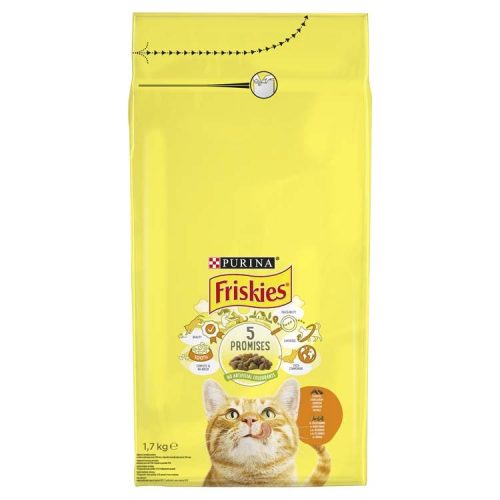 Friskies macska szárazeledel adult csirke&zöldség 1,7kg