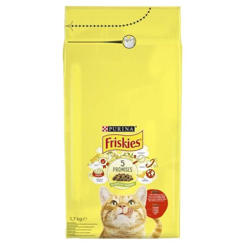 Friskies macska szárazeledel hús&csirke&zöldség 1,7kg