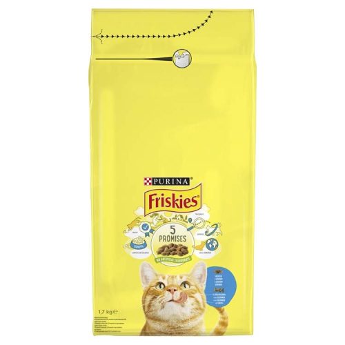 Friskies macska szárazeledel lazac&zöldség 1,7kg