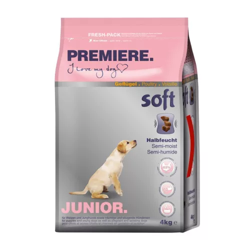 Premiere Soft junior száraz kutyaeledel szárnyas 4kg