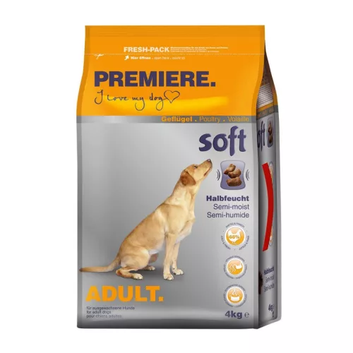 Premiere Soft adult száraz kutyaeledel szárnyas 4kg