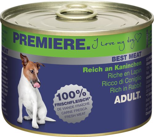 Premiere Best Meat kutya konzerv adult nyúl 6x185g