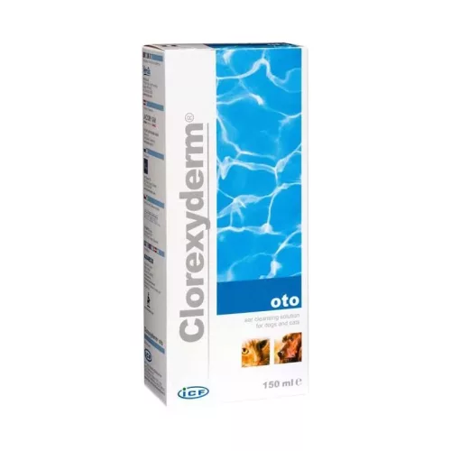 Clorexyderm Oto fültisztitó folyadék kutyák és macskák számára 150ml