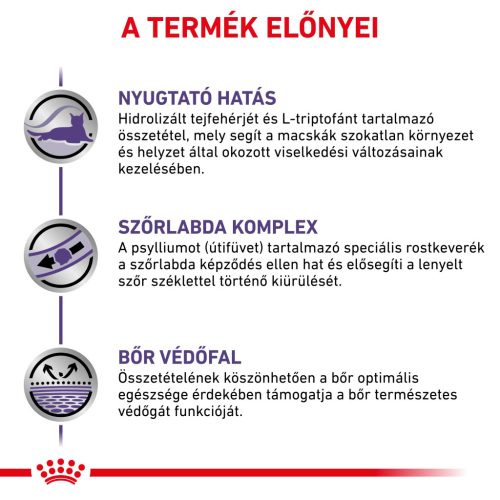 Royal Canin Veterinary Calm stresszhelyzet kezelése száraz macskaeledel 2kg