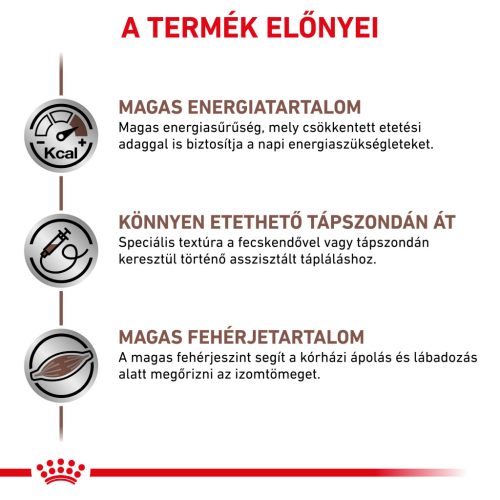 Royal Canin Veterinary Recovery lábadozást támogató konzerv kutyáknak és macskáknak 12x195g
