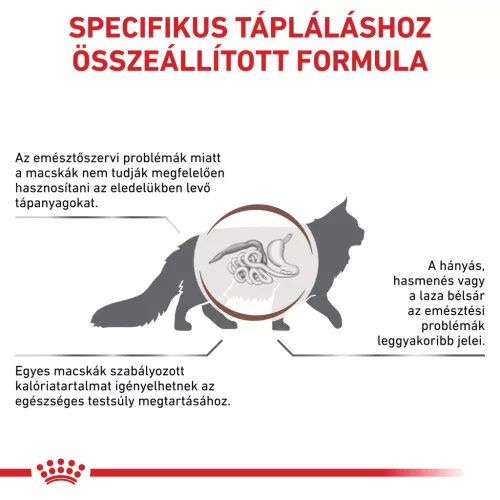 Royal Canin Veterinary Gastro mc emésztőszervi alacsony kalória száraz macskaeledel  2kg