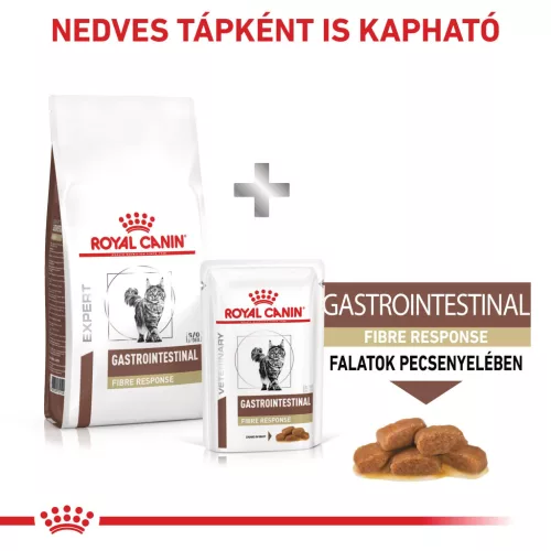 Royal Canin Veterinary Gastrointestinal Fibre Response emésztés rostban gazdag száraz macskaeledel 2kg