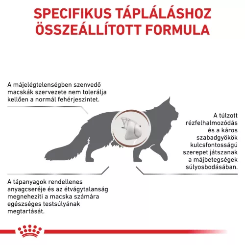 Royal Canin Veterinary Hepatic májbetegségek esetén száraz macskaeledel 2kg