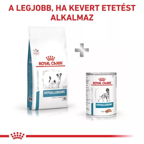 Royal Canin Veterinary Hypoallergenic S hipoallergén kistestű száraz kutyaeledel 1kg