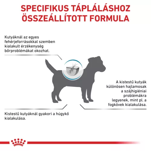 Royal Canin Veterinary Hypoallergenic S hipoallergén kistestű száraz kutyaeledel 1kg