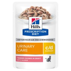   HILLS Prescription Diet Multicare macska tasak húgykő ellen c/d lazac 12x85g