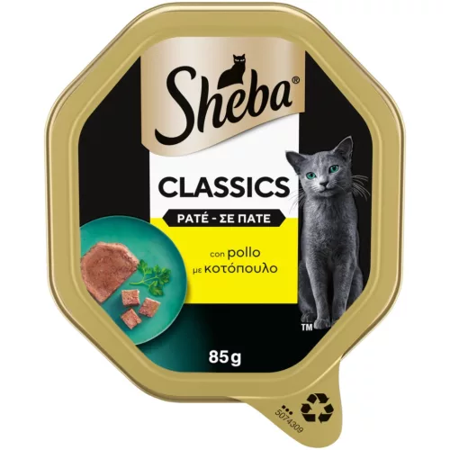 Sheba macska tálka csirke vagdalt 22x85g