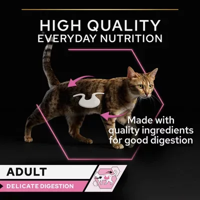 Pro Plan Delicate Digestion nedves macskaeledel tasak pulyka 26x85g